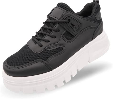 black designer trainers women's.